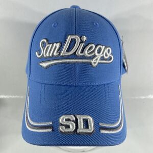Embroidered Baby Blue San Diego Baseball Cap Strap Back Hat New With Tags